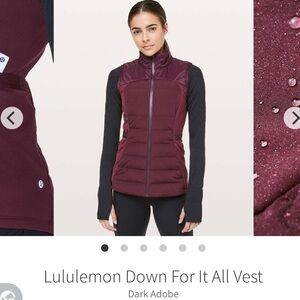 Lululemon Down For It All Vest - 8
